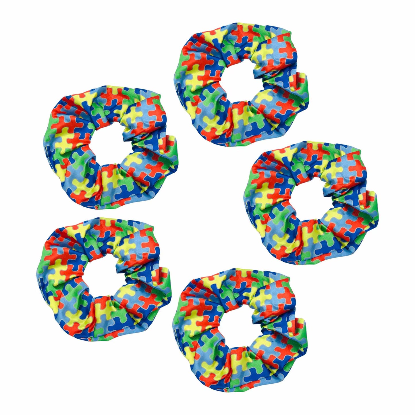 Autism Awareness scrunchies/hair ties